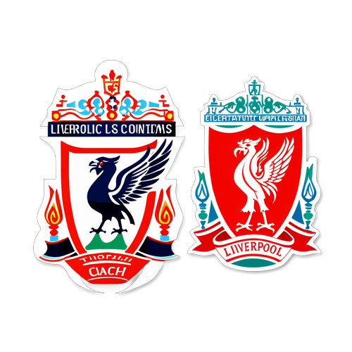 Sticker care celebrează meciul Liverpool vs Tottenham