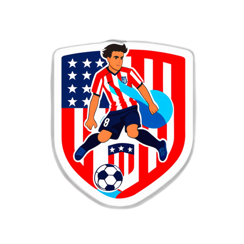 Sporty Klistermærke med Atlético Baleares og Atlético Madrid