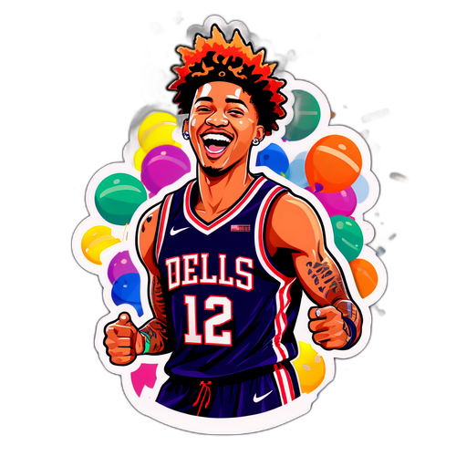 Celebration Vibes: Cartoonish Kelly Oubre Jr.