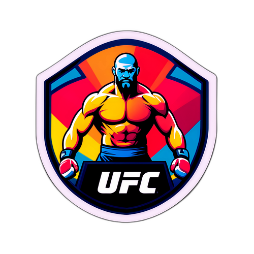 컬러풀 UFC 로고 디자인