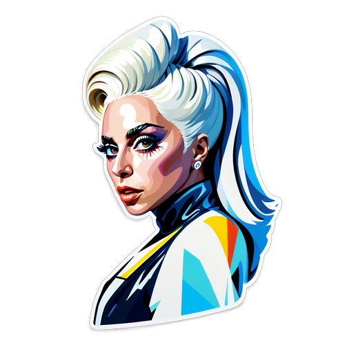 Lady Gaga Futurisztikus Stílusú Matrica