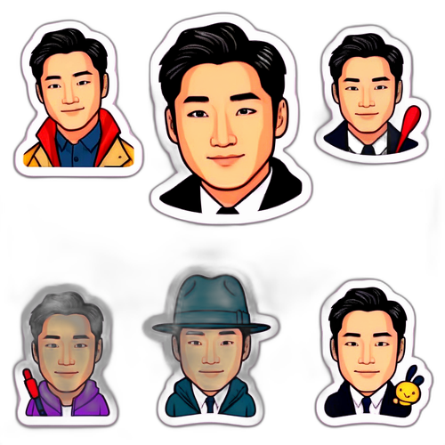다니엘 헤니의 매력을 강조한 스티커