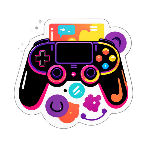 Energetyzujący kontroler gier z emotikonami Twitch
