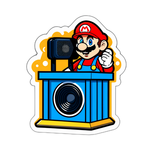 Mario met Podium