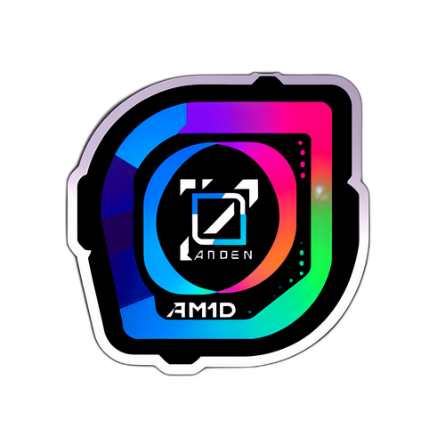 Framtidsinspirerad AMD-logotyp