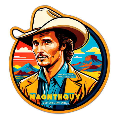 Adesivo a tema film con Matthew McConaughey