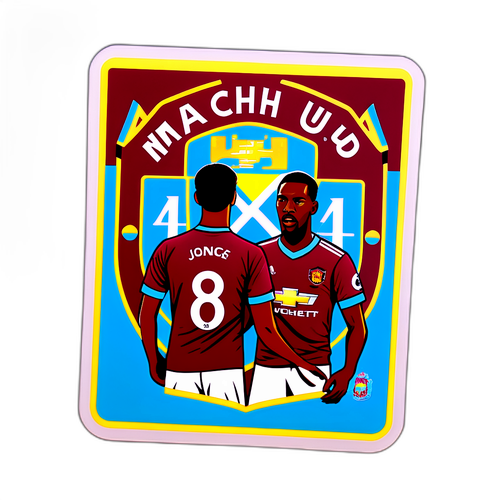 맨체스터 유나이티드와 웨스트햄 경기 스티커