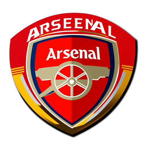 The Ultimate Arsenal Fan Sticker: 'Gunners for Life' - Show Your True Colors!