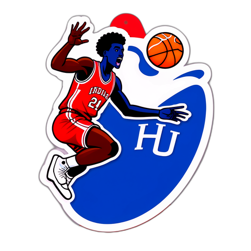 Indiana Basketball Slam Dunk Sticker