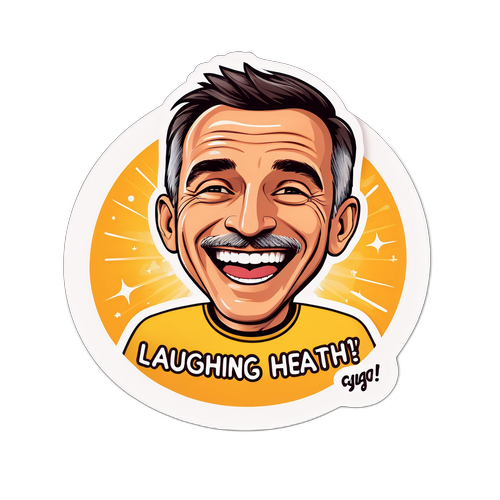 Sticker van Thierry Lhermitte met lachende emoticon