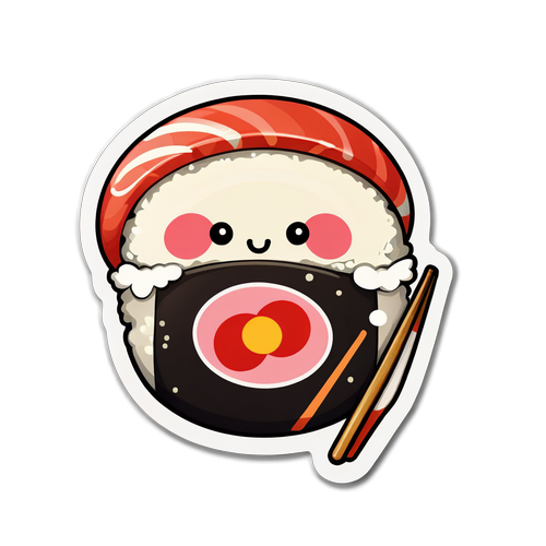 Sevimli Sushi Rulosu: Kalbinizi Fethedecek Kawaii Tasarım!