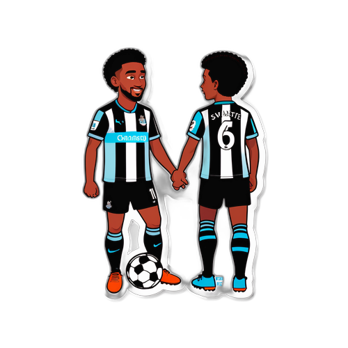 Những cầu thủ Newcastle trong trận đấu bóng đá