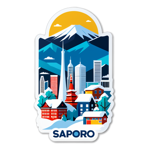 Sapporo minimalista városkép