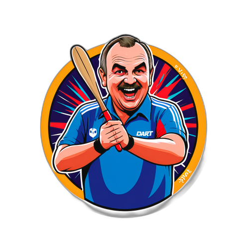 Phil Taylor darts témájú matrica