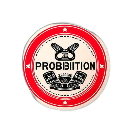 Стильна наклейка з написом "Протидія" та символом обмеження