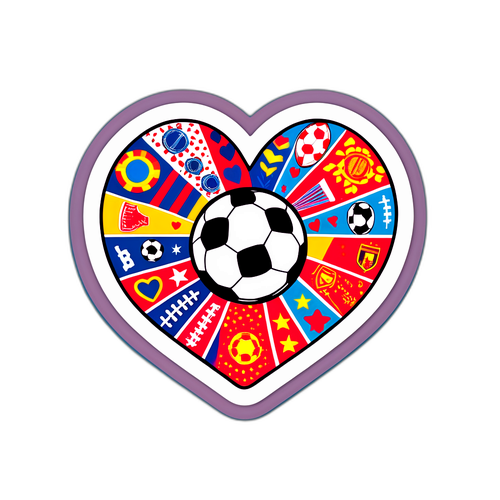 สติ๊กเกอร์แห่งความรักในฟุตบอล