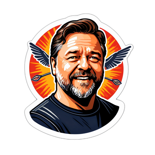 T-paita, joka kunnioittaa Russell Crowen festivaalia ja sen tapahtumia