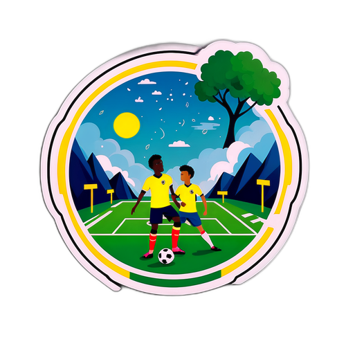 Portret romantic de fotbal în natura visului