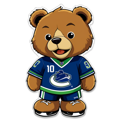 Ours en Peluche Canucks: Joie et Passion Sportive