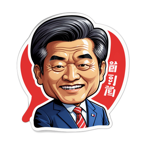 국회의원 강선우 캐리커처 스티커