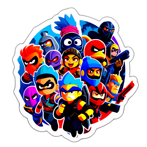 Sticker Celebrando os Jogos da Epic Games