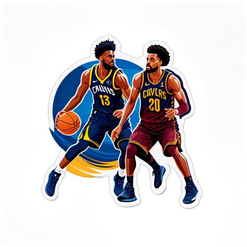 Diseño que captura el espíritu del baloncesto en el enfrentamiento Cavaliers vs Pacers