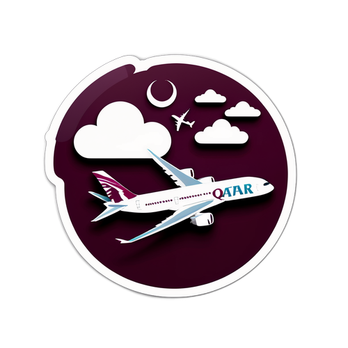 Kikosi cha Qatar Airways na Alama za Usafiri