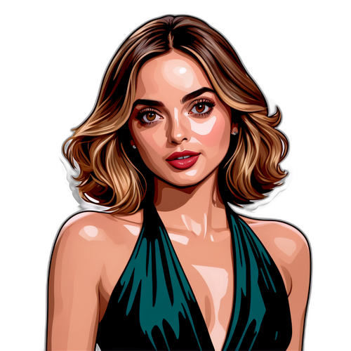 Glamorös Klistermärke av Ana de Armas