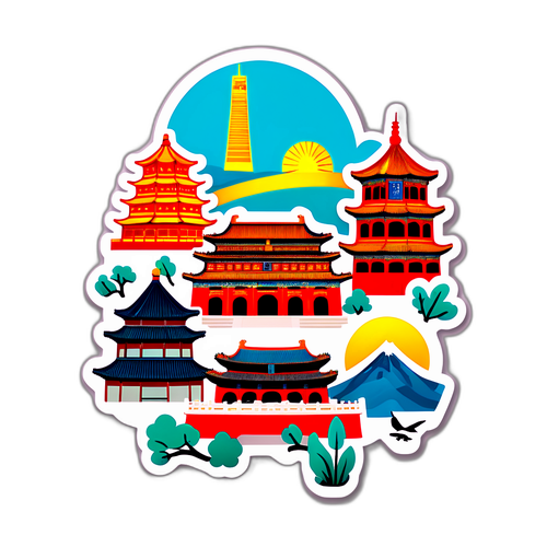 北京地标贴纸