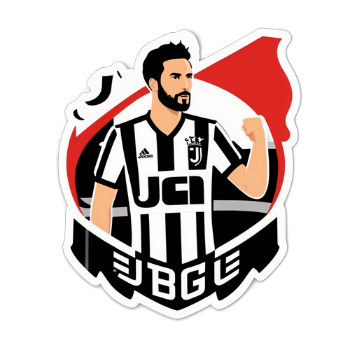 Juventus och Cremonese Tifo Sticker