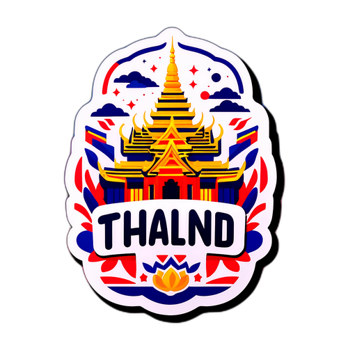 สติกเกอร์สร้างสรรค์ของบูธแสดงสินค้าไทย