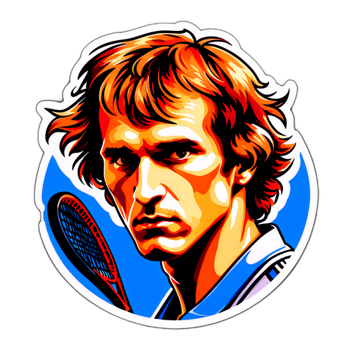 Sticker artistic cu Zverev