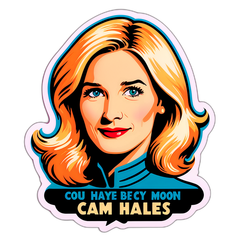 Sticker van Laura Dern, geïnspireerd door haar iconische rollen