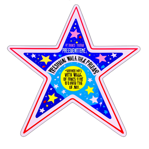 Presidential Walk of Fame Sticker
