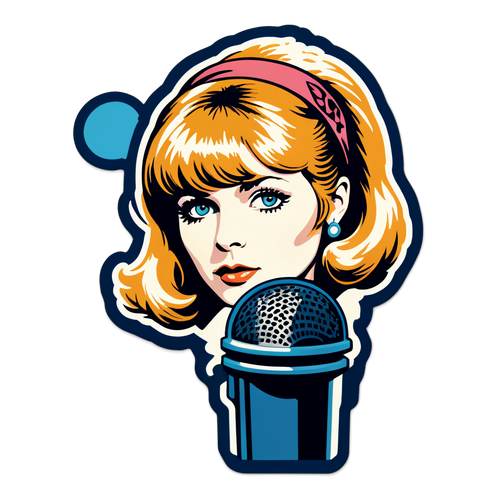 Vintage-Inspired Marianne Faithfull Sticker