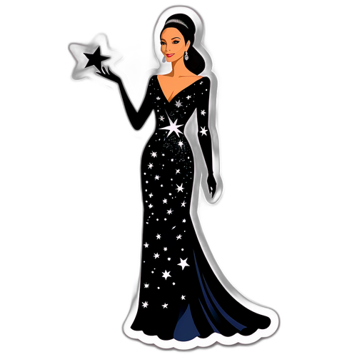 Glamoureuze sticker van Isabel Preysler