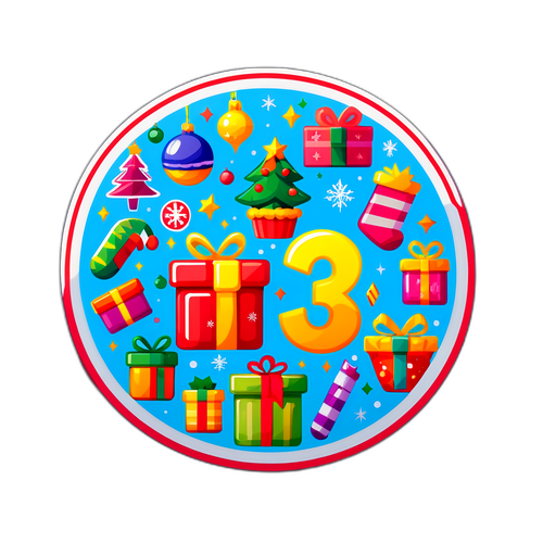 Stiker Hitung Mundur Menuju Natal