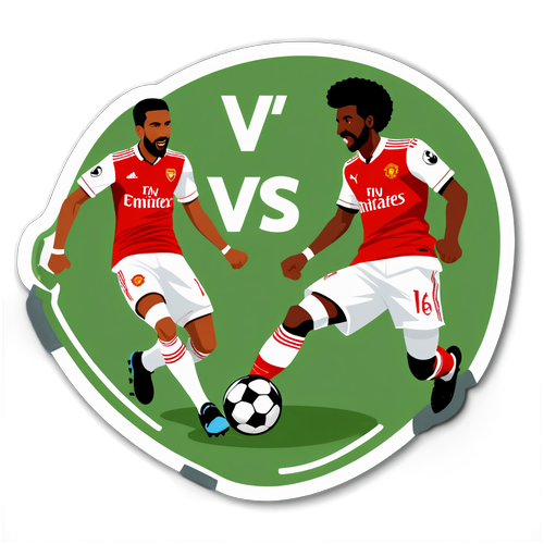 Unleash the Rivalry! Arsenal vs Man United Sticker Design That Every Fan Needs!