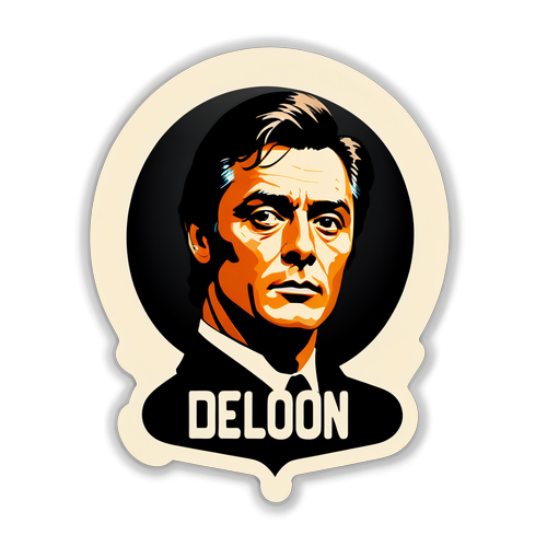 Alain Delon: O Ícone do Cinema Revelado em Ilustrações Cinematográficas Vintage!