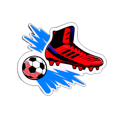 Stiker Sepatu Sepak Bola