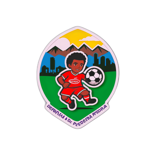 Diseño de un sticker que simboliza un partido entre Deportivo Pereira y Santa Fe