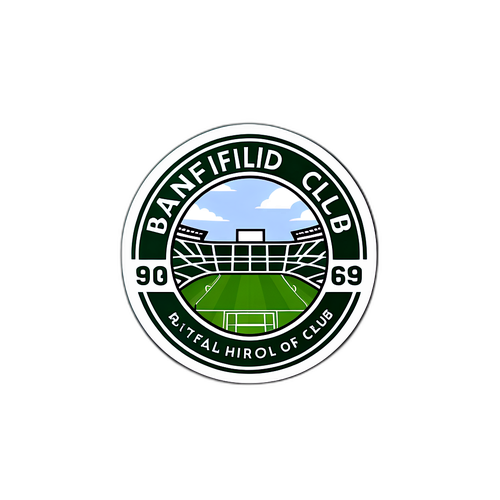Sticker que combina la historia del club Banfield con un ambiente festivo