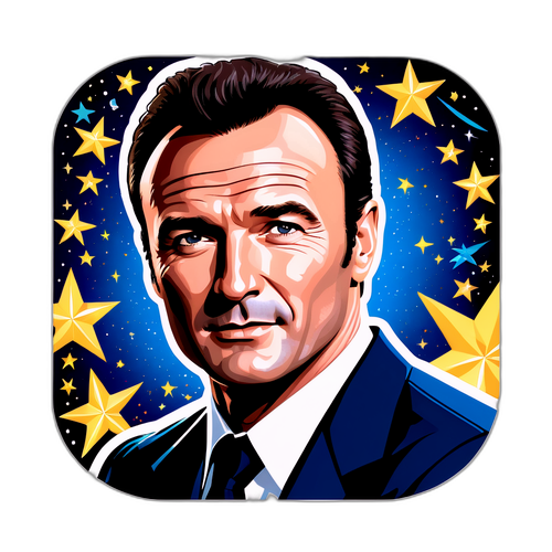 Sticker van Julian McMahon met Sterren