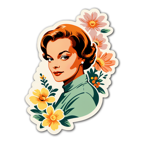 Romy Schneider: La Magie des Fleurs et des Couleurs Vintage à Découvrir Absolument!