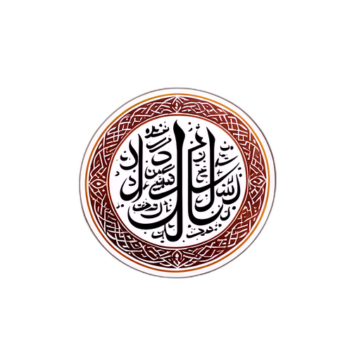 עיצוב מדבקה פואטית עם 'אל-פג'ר'