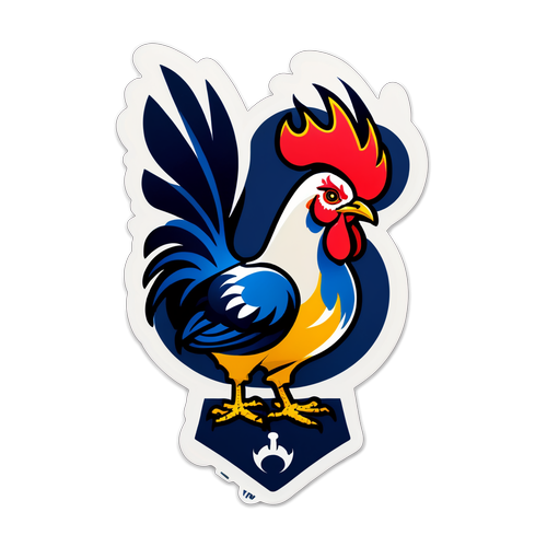 Unleash the Fury: Tottenham's Cockerel Roars to Life on Bold New Sticker!