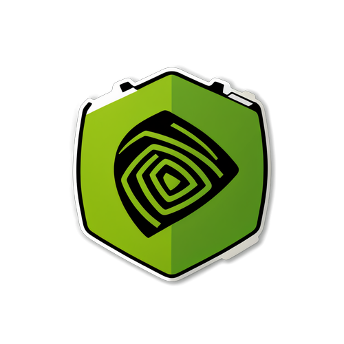 Minimalist Sticker med Nvidia GeForce Grafikkort