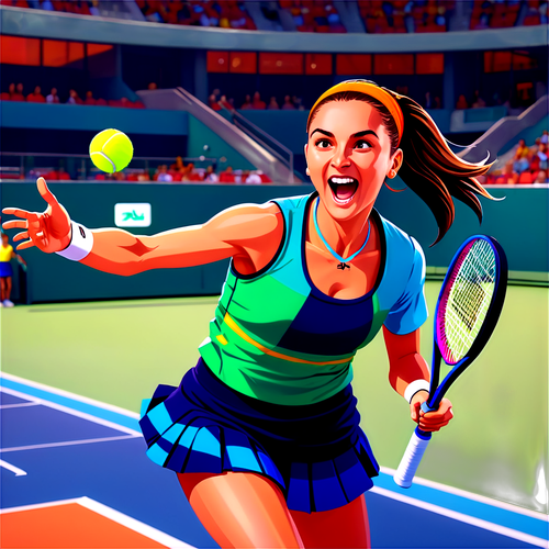 Vibrant Tennis Sticker