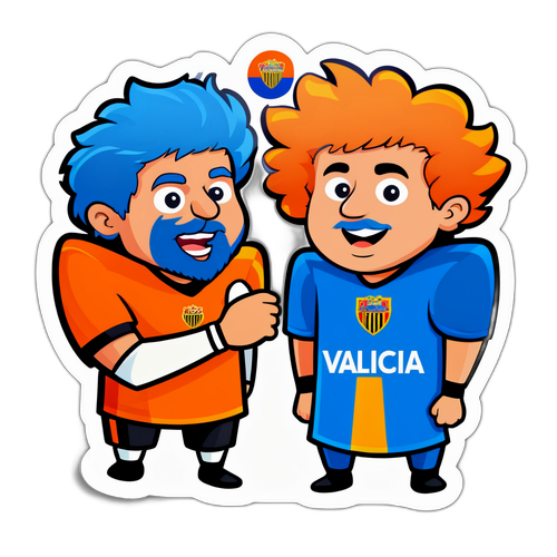 Autocolant amuzant pentru meciul 'Valencia - Getafe'