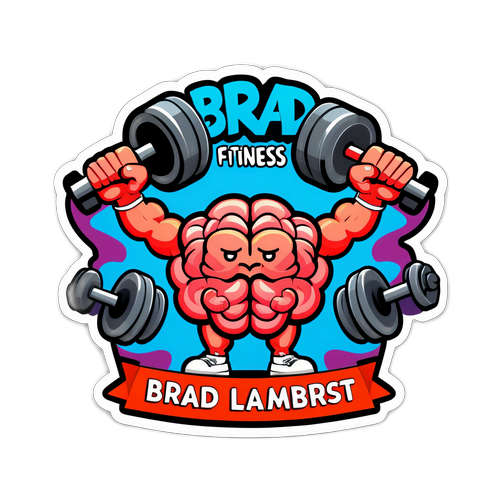 Hauska aivokuntosali tarra